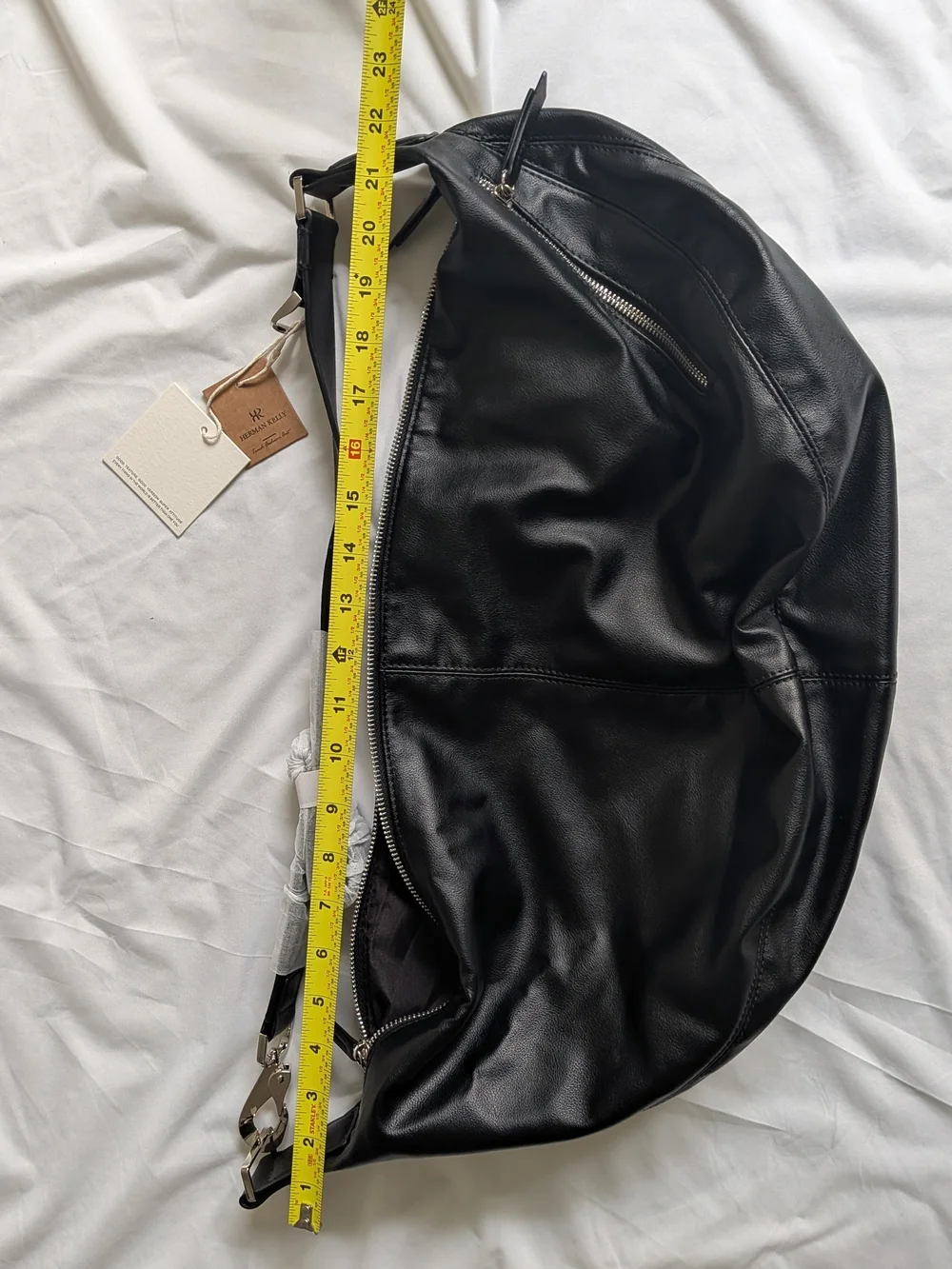 NWT Leather Sling Or Crossbody Crescent Shape Bag